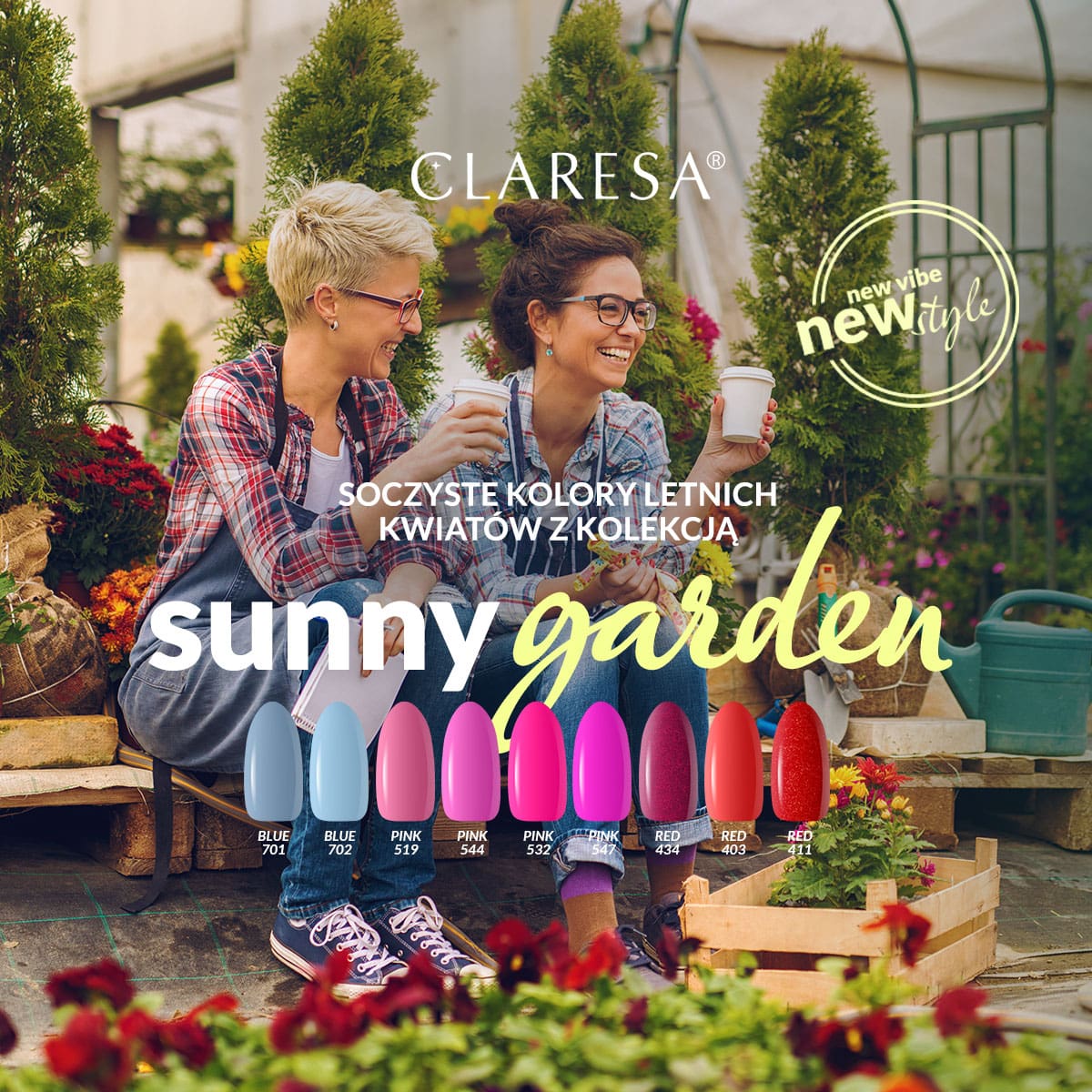 Claresa - Lakier hybrydowy RED 411 -5g