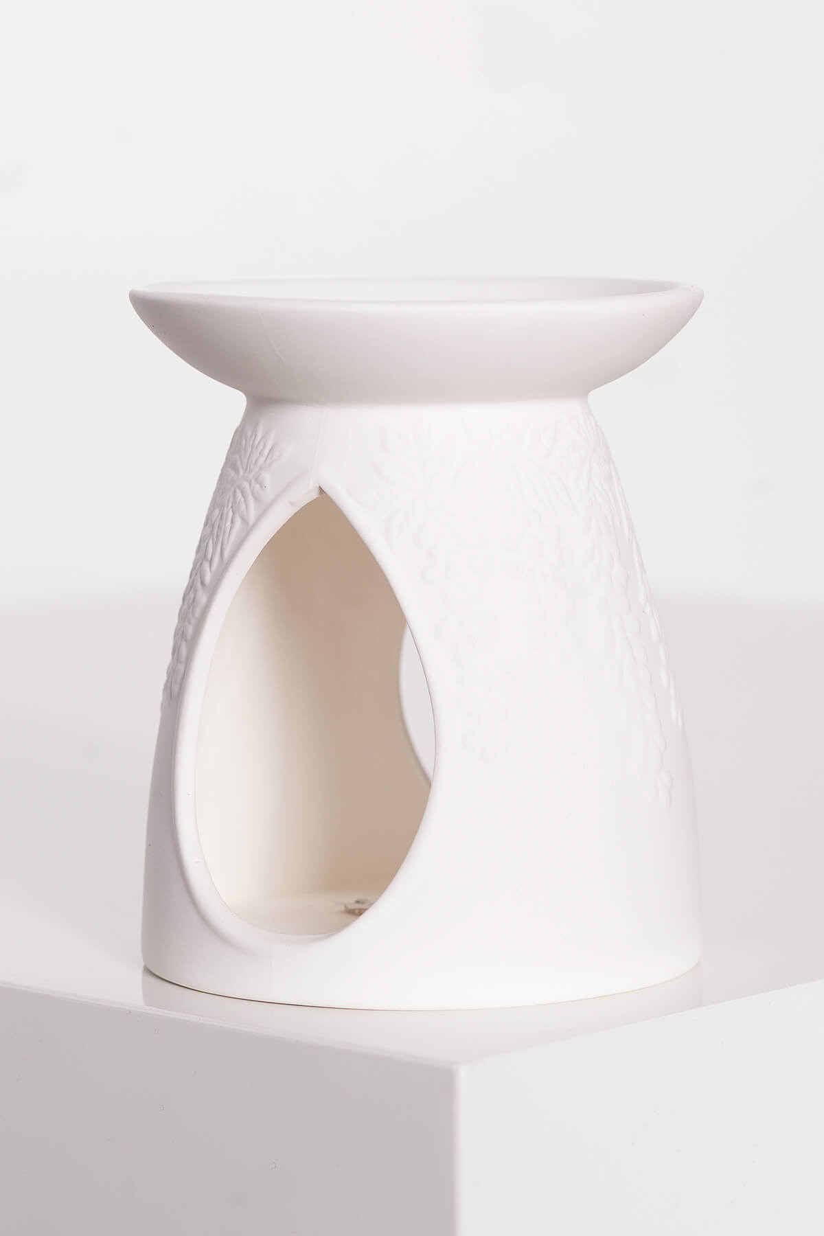 Kominek Do Wosków Zapachowych Hue White Floral - Paprotka