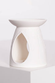 Kominek Do Wosków Zapachowych Hue White Floral - Paprotka
