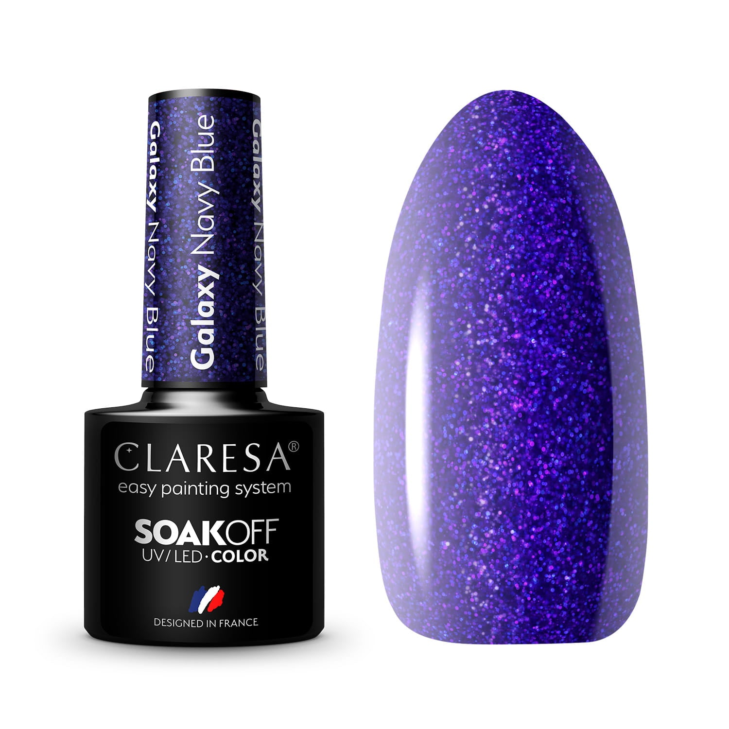 Claresa - Lakier hybrydowy GALAXY NAVY BLUE -5g