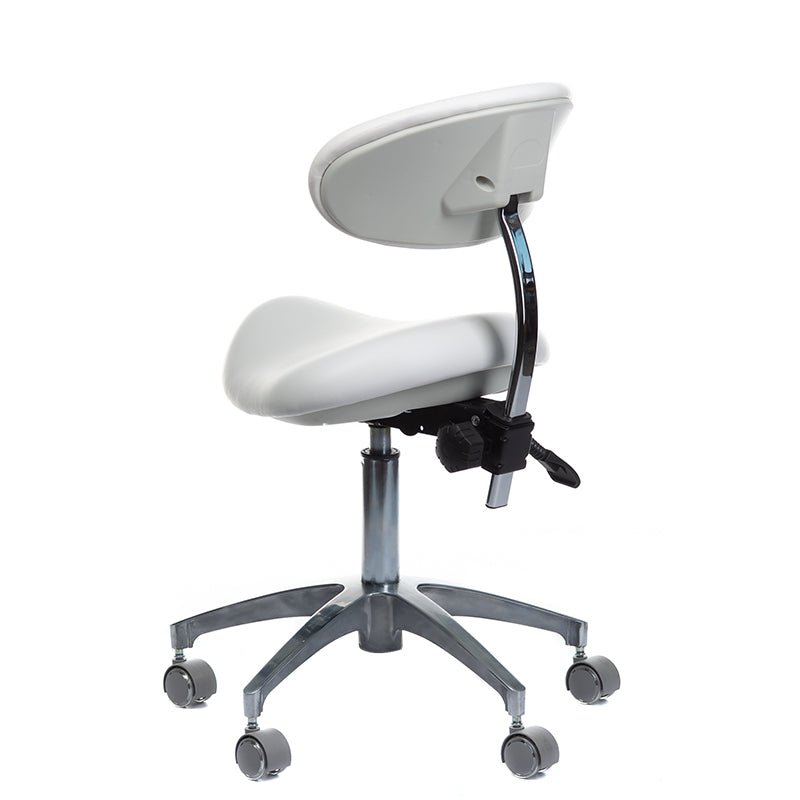 Taboret Medyczny z Oparciem BD-Y925 Biały