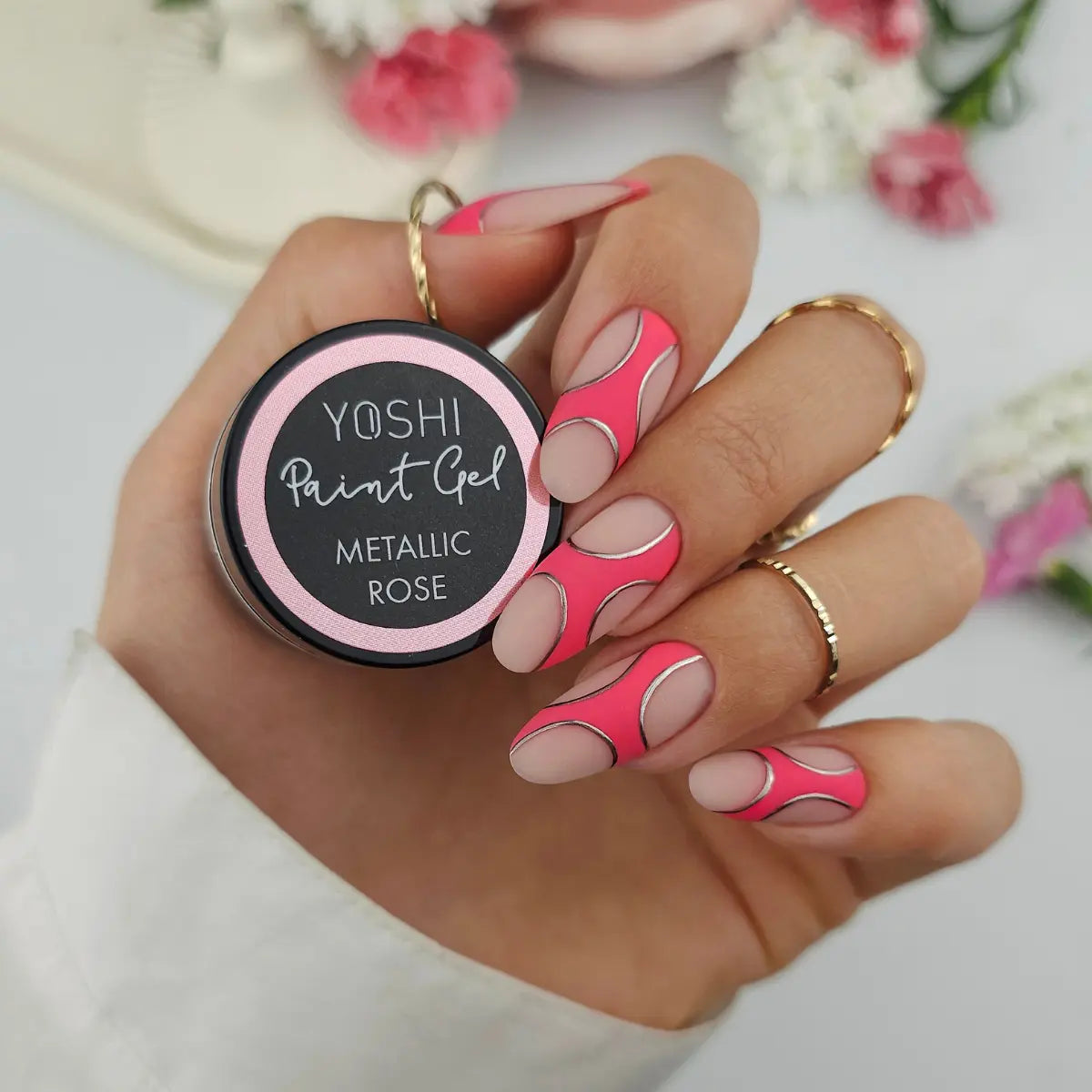 Yoshi Paint Gel UV LED Metallic Rose 5ml