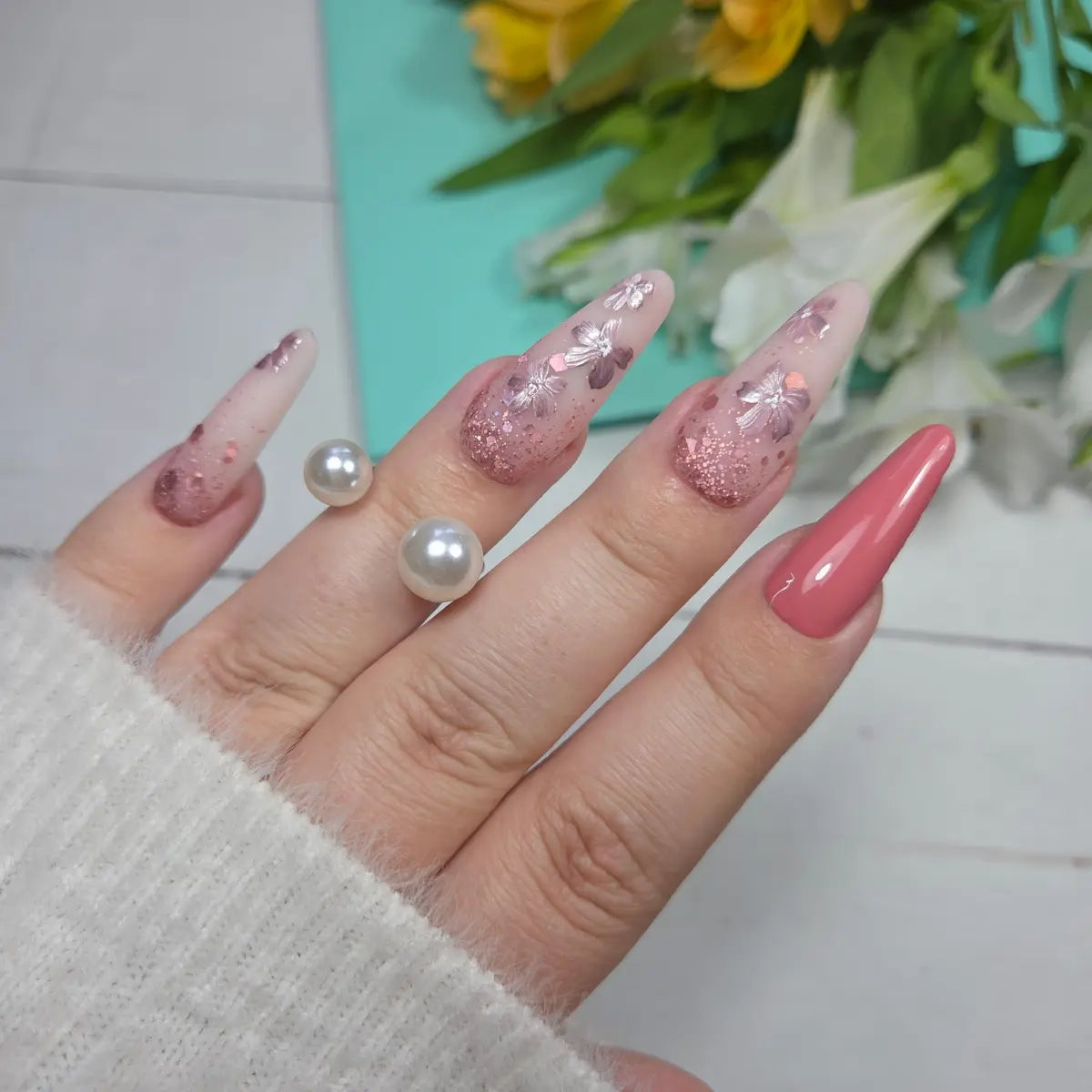 Yoshi Paint Gel UV LED Metallic Rose 5ml