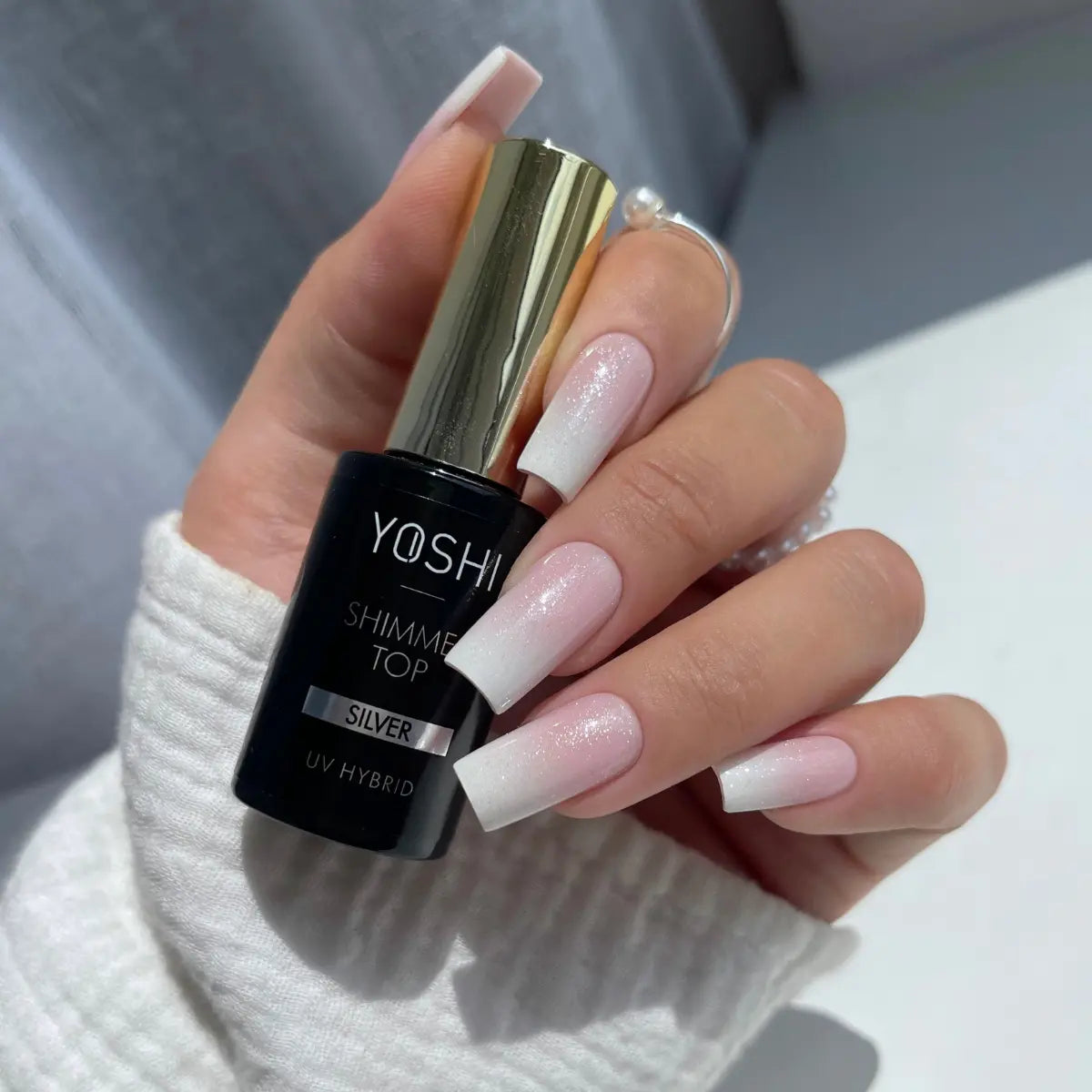 Yoshi Top UV LED Shimmer Silver 10 ml