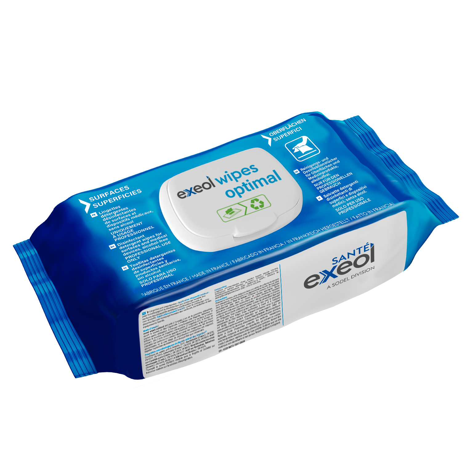 Medilab Exeol Wipes Flow-Pack Optimal Bezalkoholowe Chusteczki Do Dezynfekcji I Mycia Powierzchni, Wyrobów Medycznych I Różnego Rodzaju Wyposażenia 100 Szt.