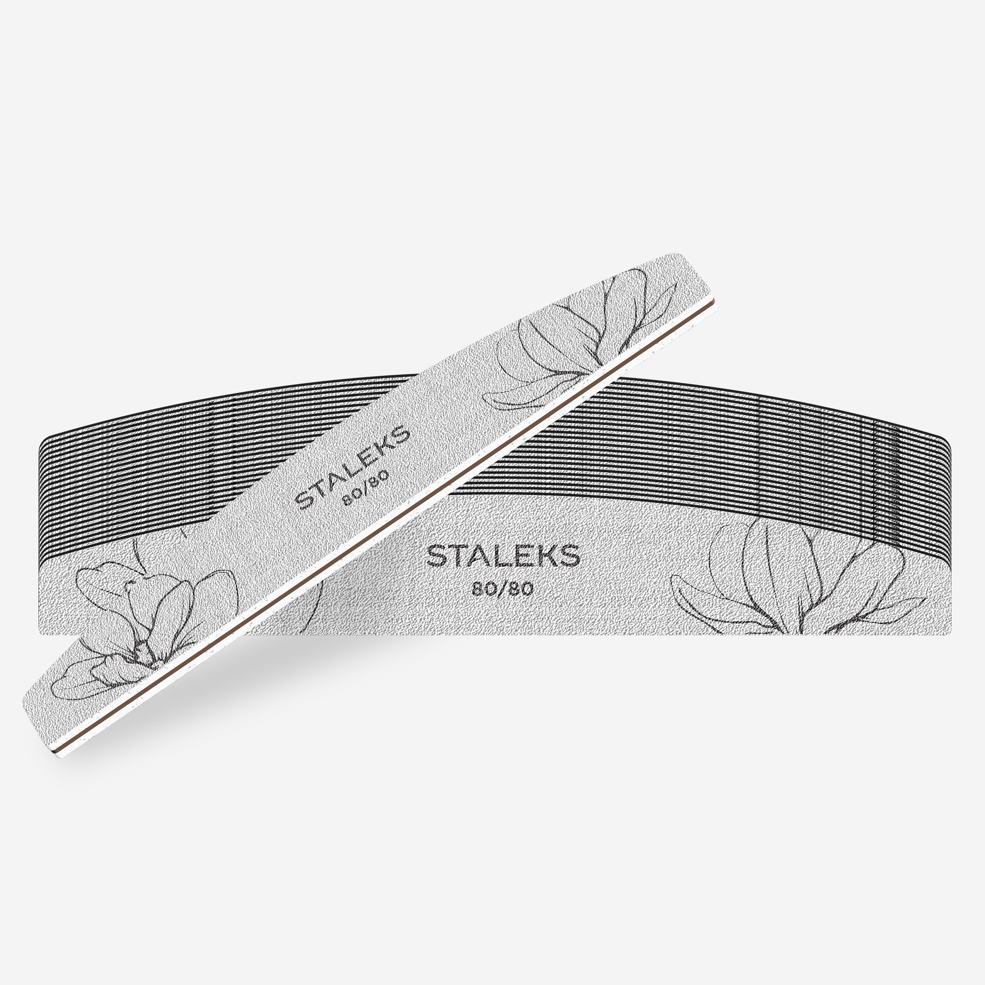 Staleks Smart 40 Mineralny Pilnik Do Paznokci Półksiężyc, 80/80 Grit (25 Szt)
