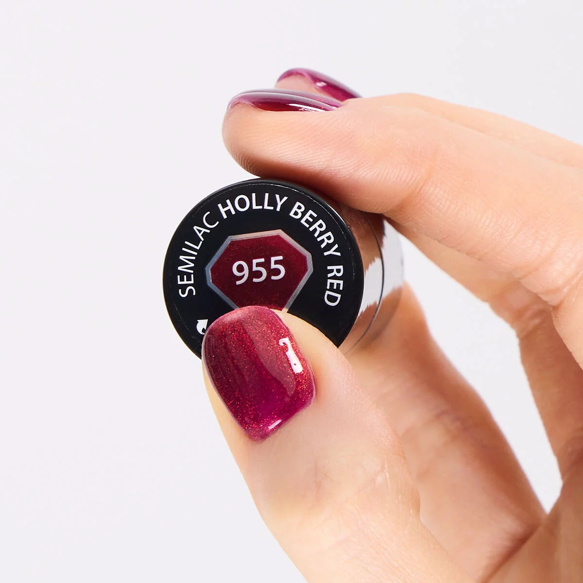 Semilac Lakier Hybrydowy 955 Holly Berry Red 7ml