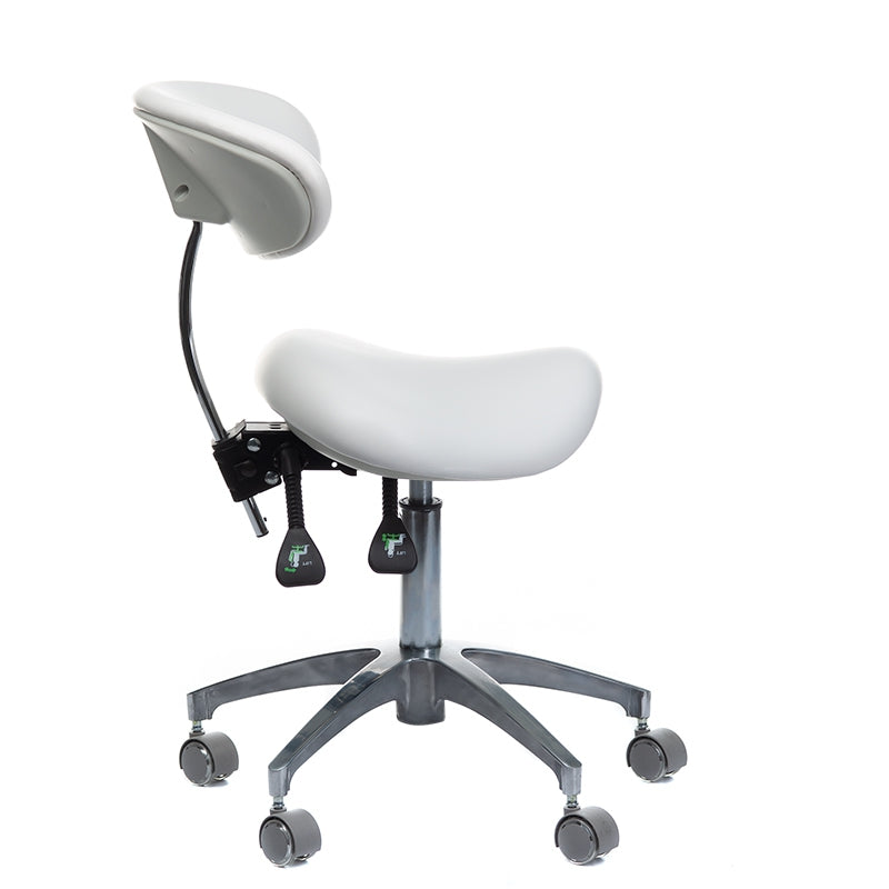 Taboret Medyczny z Oparciem BD-Y925 Biały