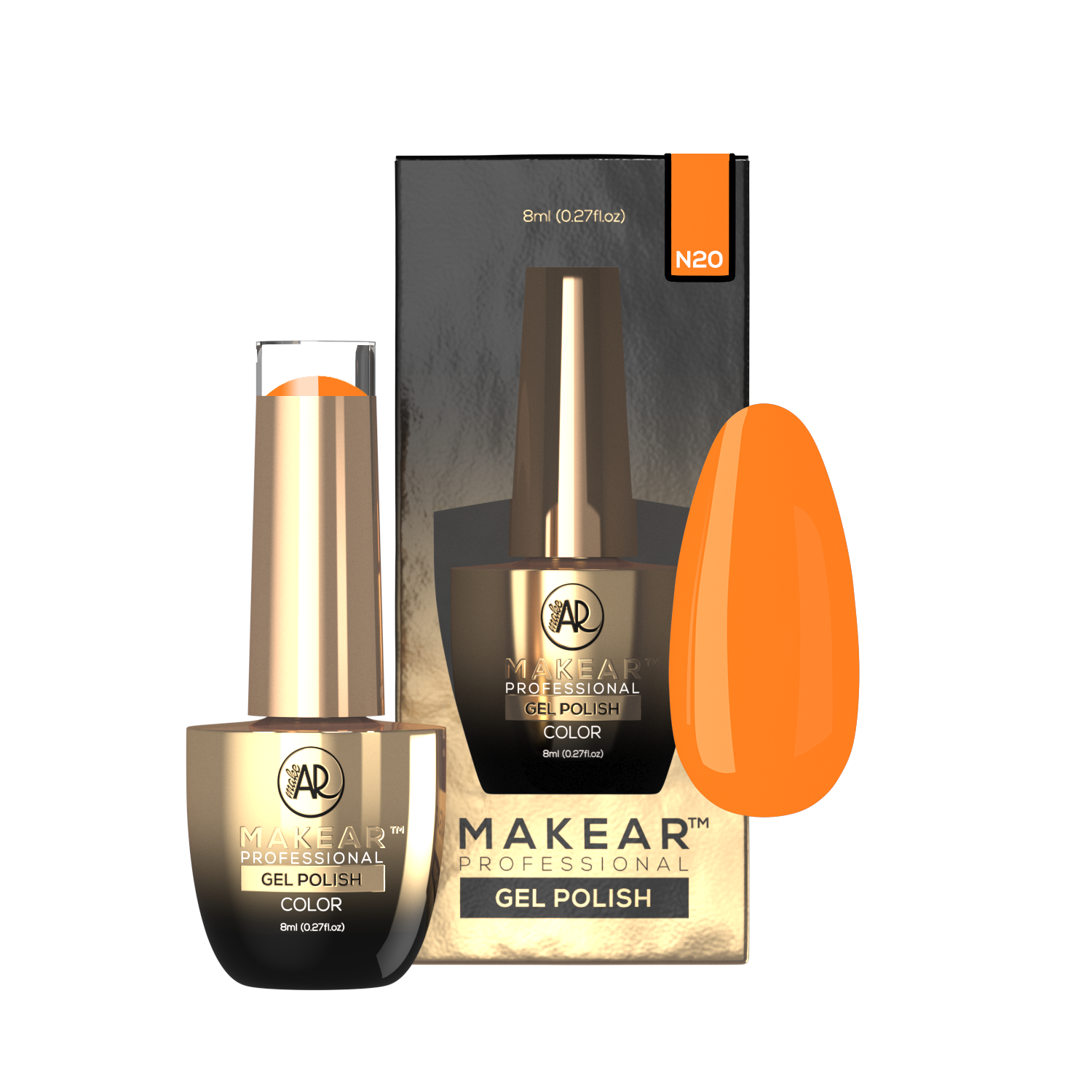 Makear Lakier Hybrydowy N20 Neon 8Ml