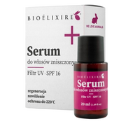Bioelixire Regeneracyjne Serum Do Włosów Zniszczonych Filtr UV SPF 16 Olejek 20ml