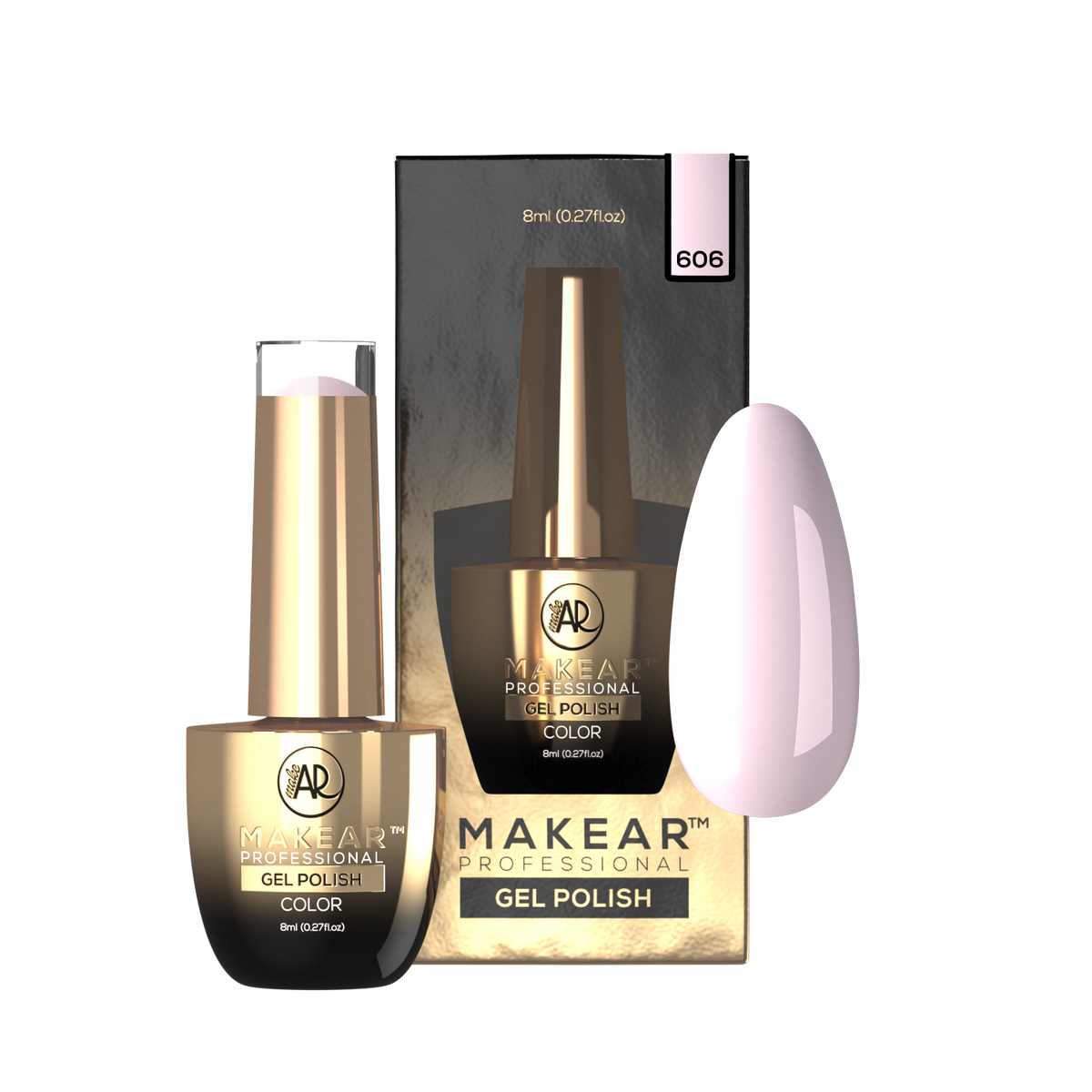 MAKEAR Makear Lakier Hybrydowy 606 Regular 8Ml — Składniki i ocena