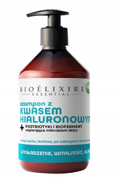 Bioelixire Bioelixire Szampon Z Kwasem Hialuronowym Do Włosów Suchych, Łamliwych, Po Zabiegach Chemicznych 500ml