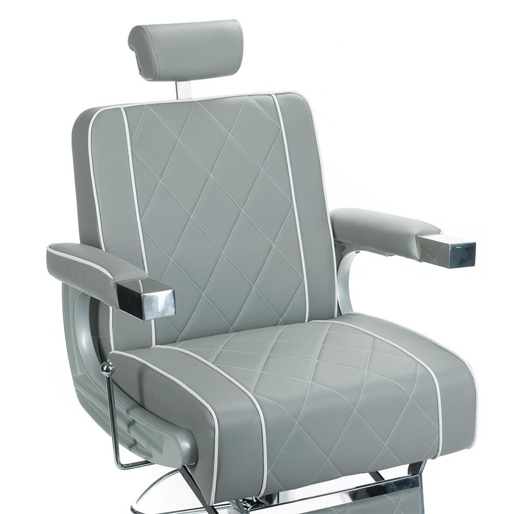 Fotel Barberski ODYS BH-31825M Jasny Szary