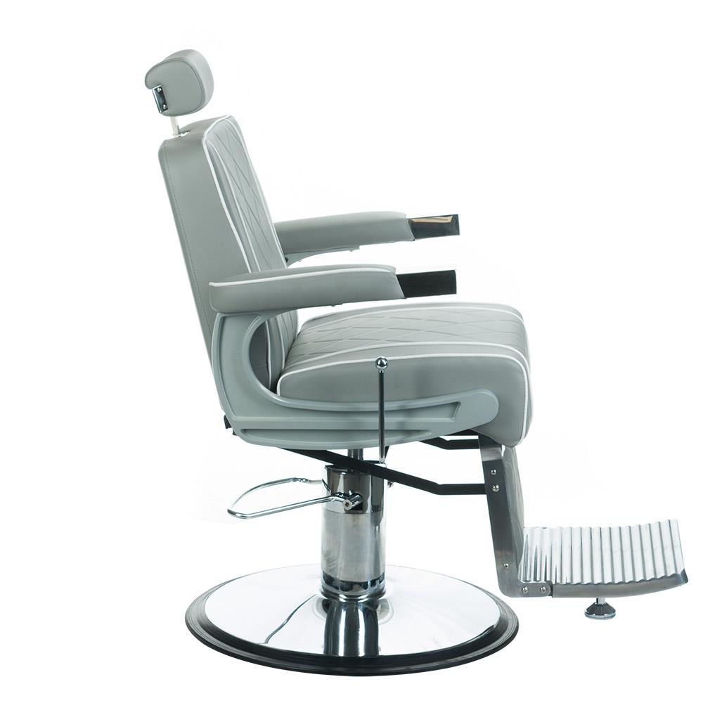 Fotel Barberski ODYS BH-31825M Jasny Szary