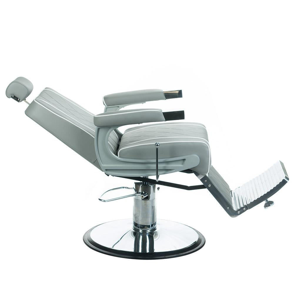Fotel Barberski ODYS BH-31825M Jasny Szary