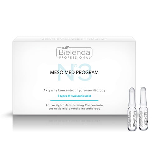 Bielenda Aktywny Koncentrat Hydronawilżający Z 5 Formami Kwasu Hialuronowego 10x3Ml