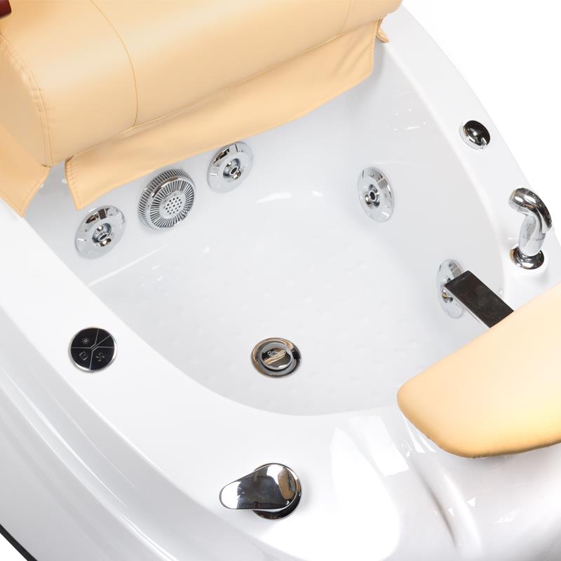 Fotel do pedicure z masażem BR-2307 Beżowy