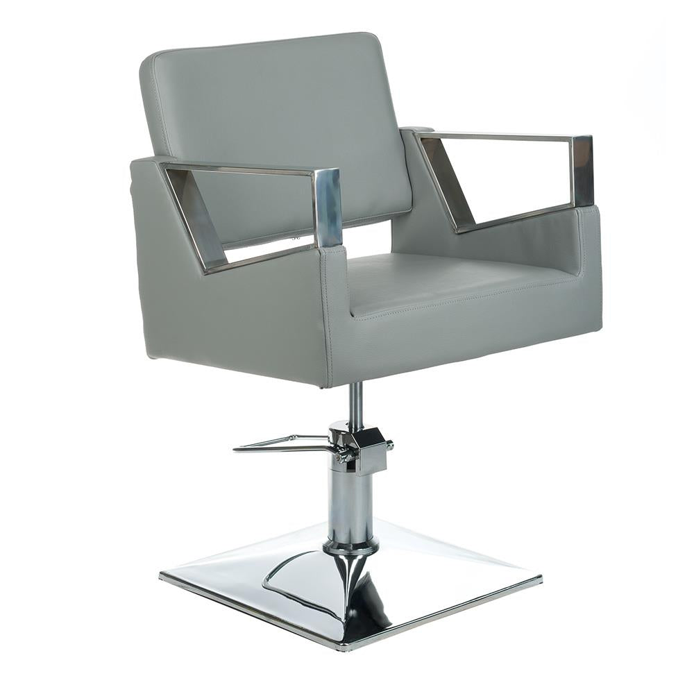 Fotel Fryzjerski Arturo BR-3936A Jasny Szary