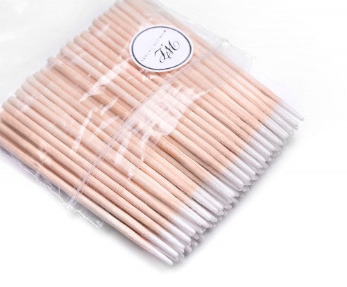 Wonder Lashes Drewniane Patyczki Kosmetyczne z Bawełną