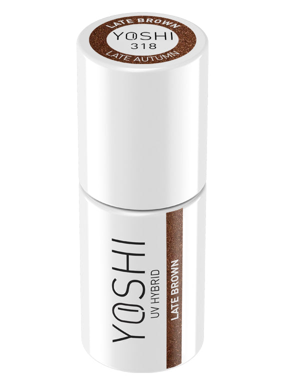Yoshi - Lakier Hybrydowy 318 Late Brown 6ml