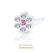 Blomdahl -  Kolczyk Daisy Crystal/ Rose 5 mm Para