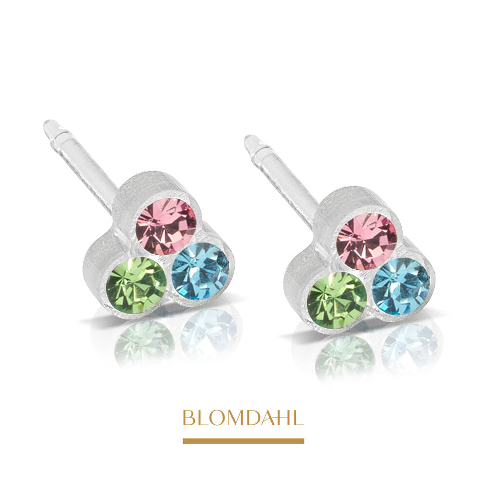Blomdahl -  Kolczyk Clover Light Fantasy 6 mm SFJ Para