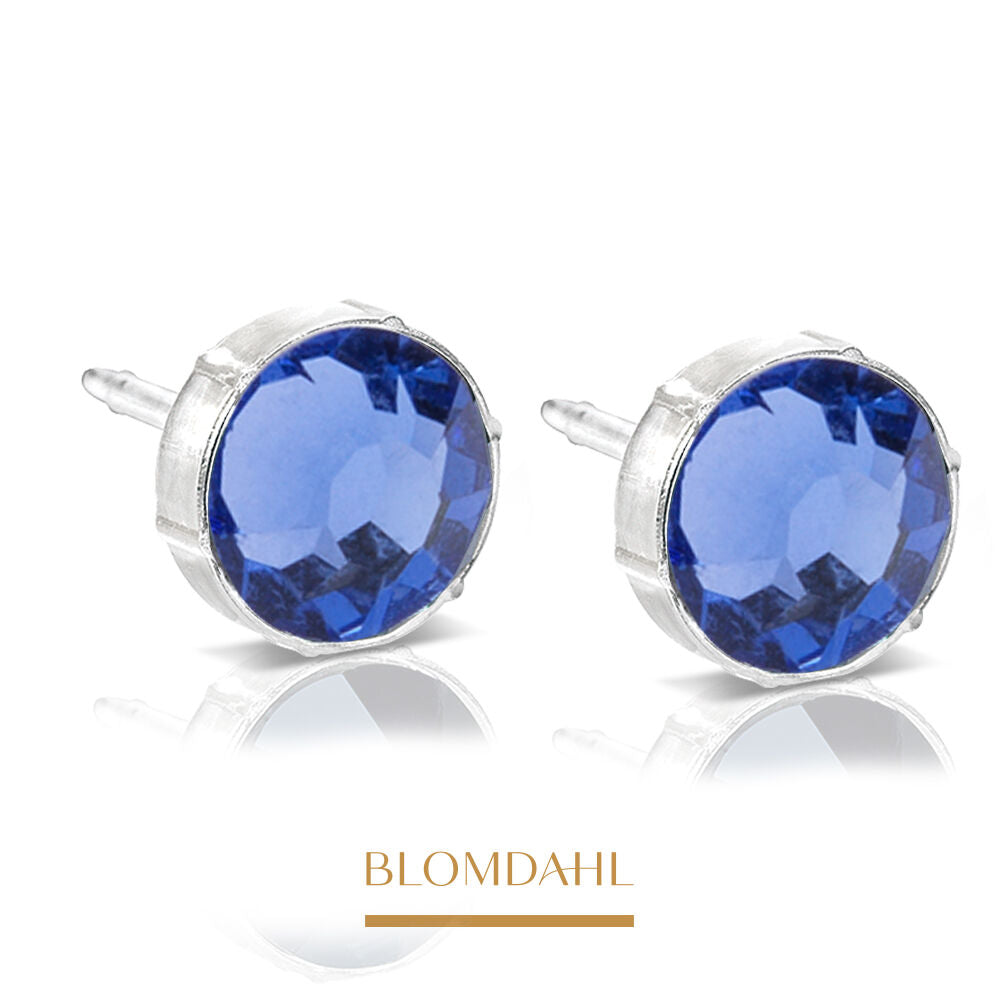 Blomdahl -  Kolczyk Blue Violet 6 mm SFJ Para