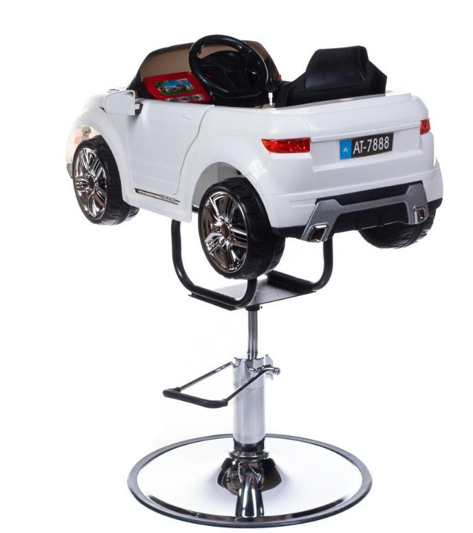 Dziecięcy fotel fryzjerski Range Rover biały