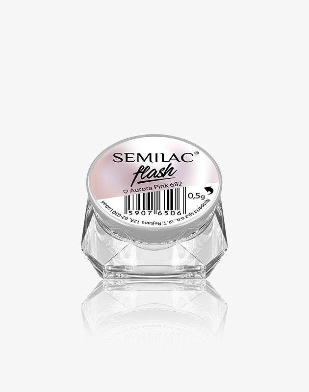 Semilac Flash Aurora Pink 682