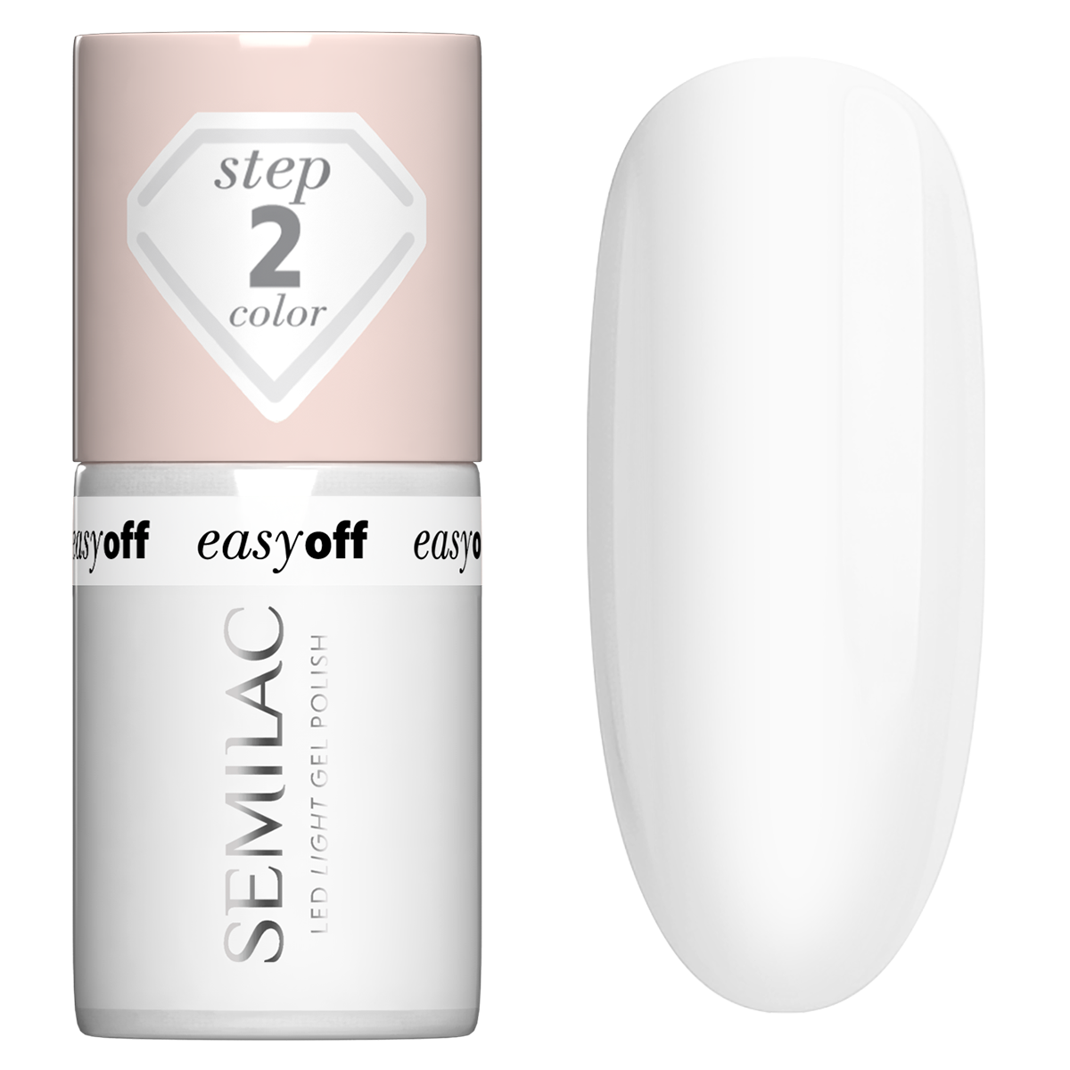 Semilac Lakier Do Paznokci Led Light L01 Coconut Milk 7 Ml