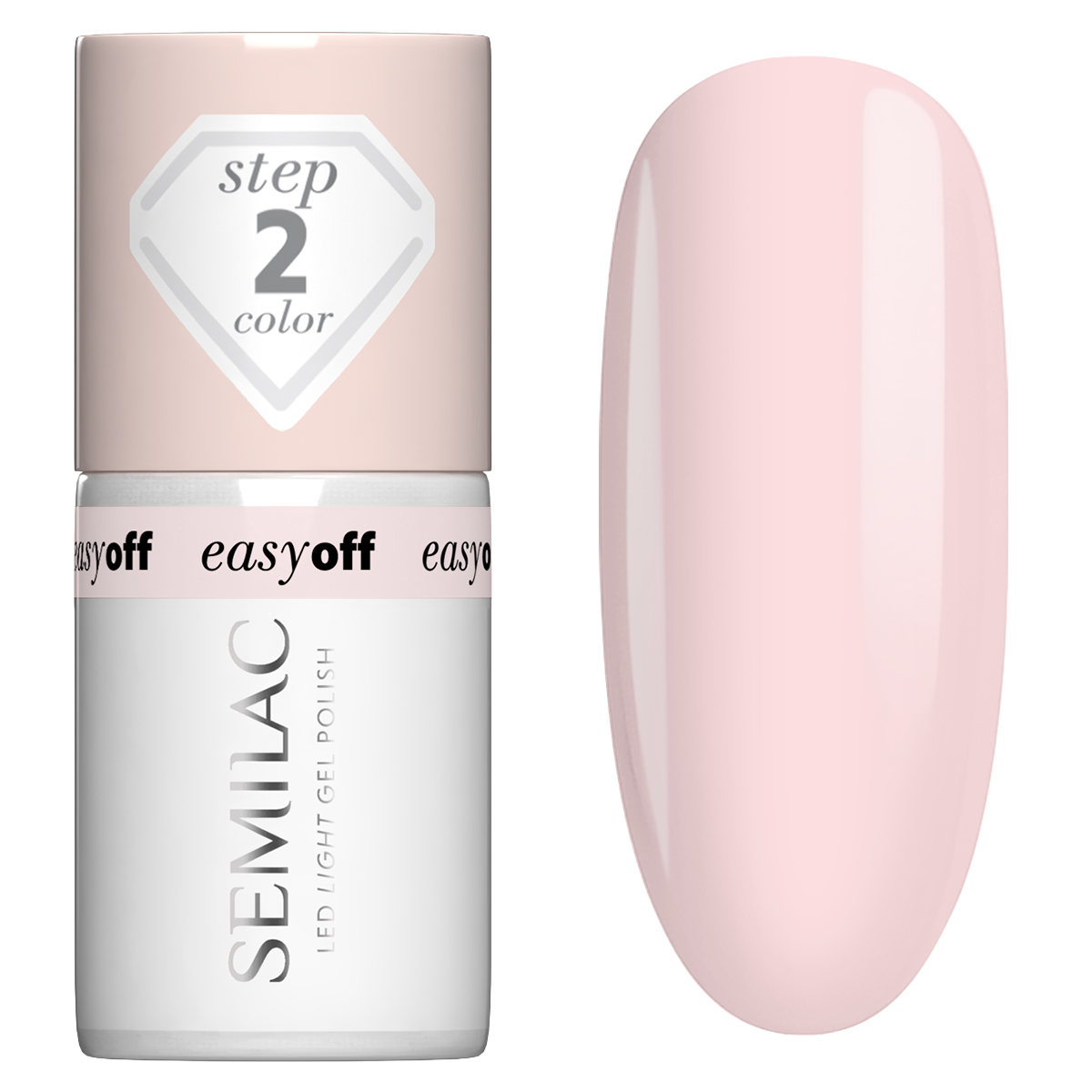 Semilac Lakier Do Paznokci Led Light L02 Milky Pink 7 ml