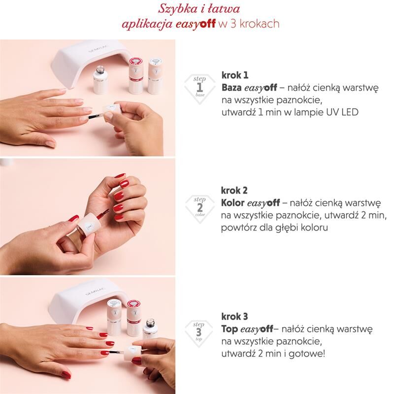 Semilac Lakier Do Paznokci Led Light L02 Milky Pink 7 ml