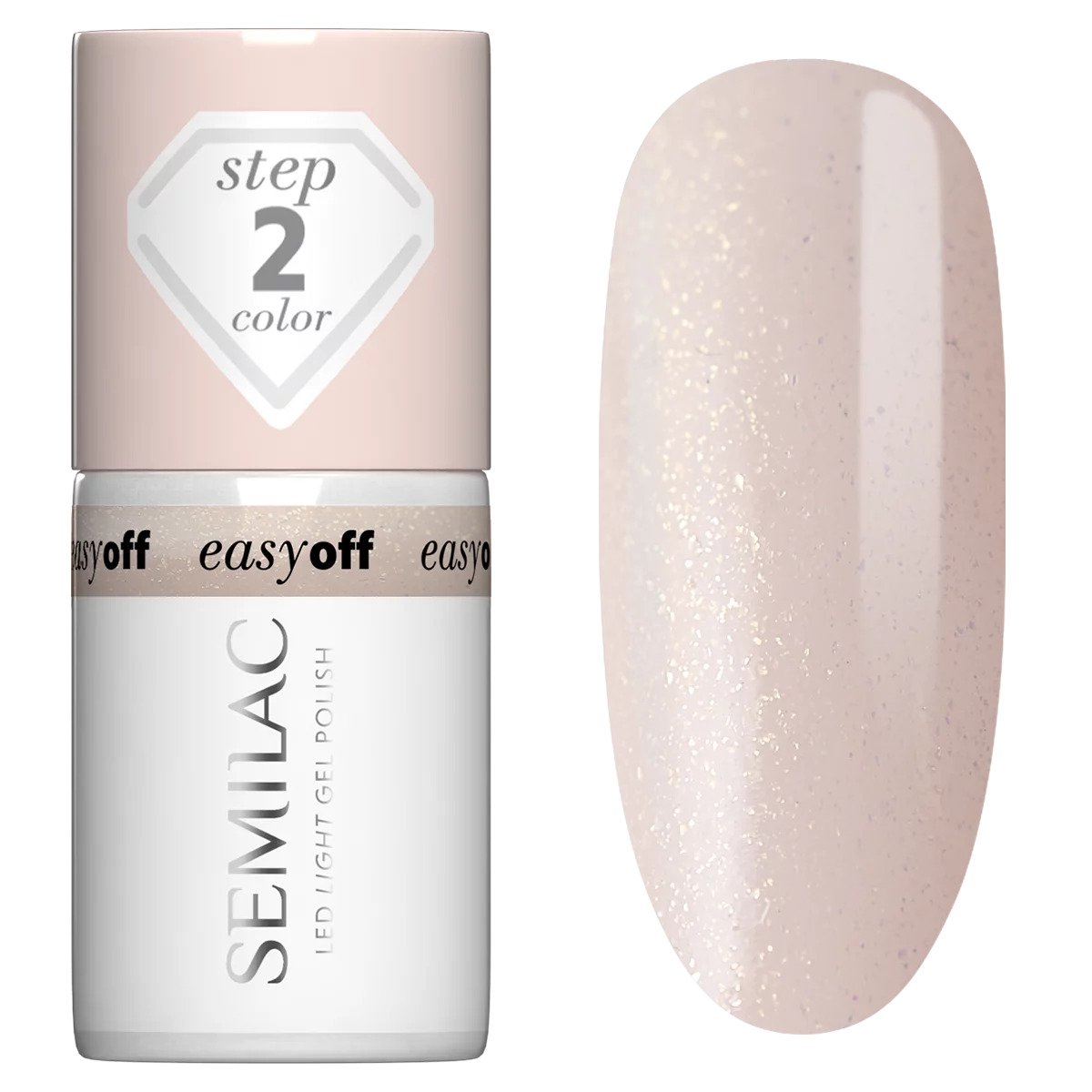 Semilac Lakier Do Paznokci Led Light L03 Milky Dust 7 ml