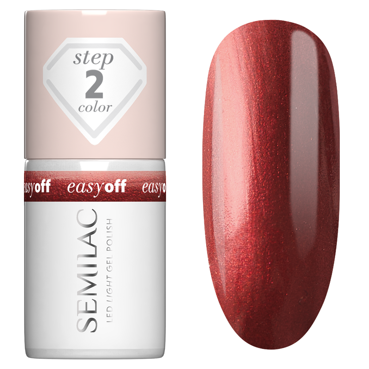 Semilac Lakier Do Paznokci Led Light L22 Russet Red 7 ml