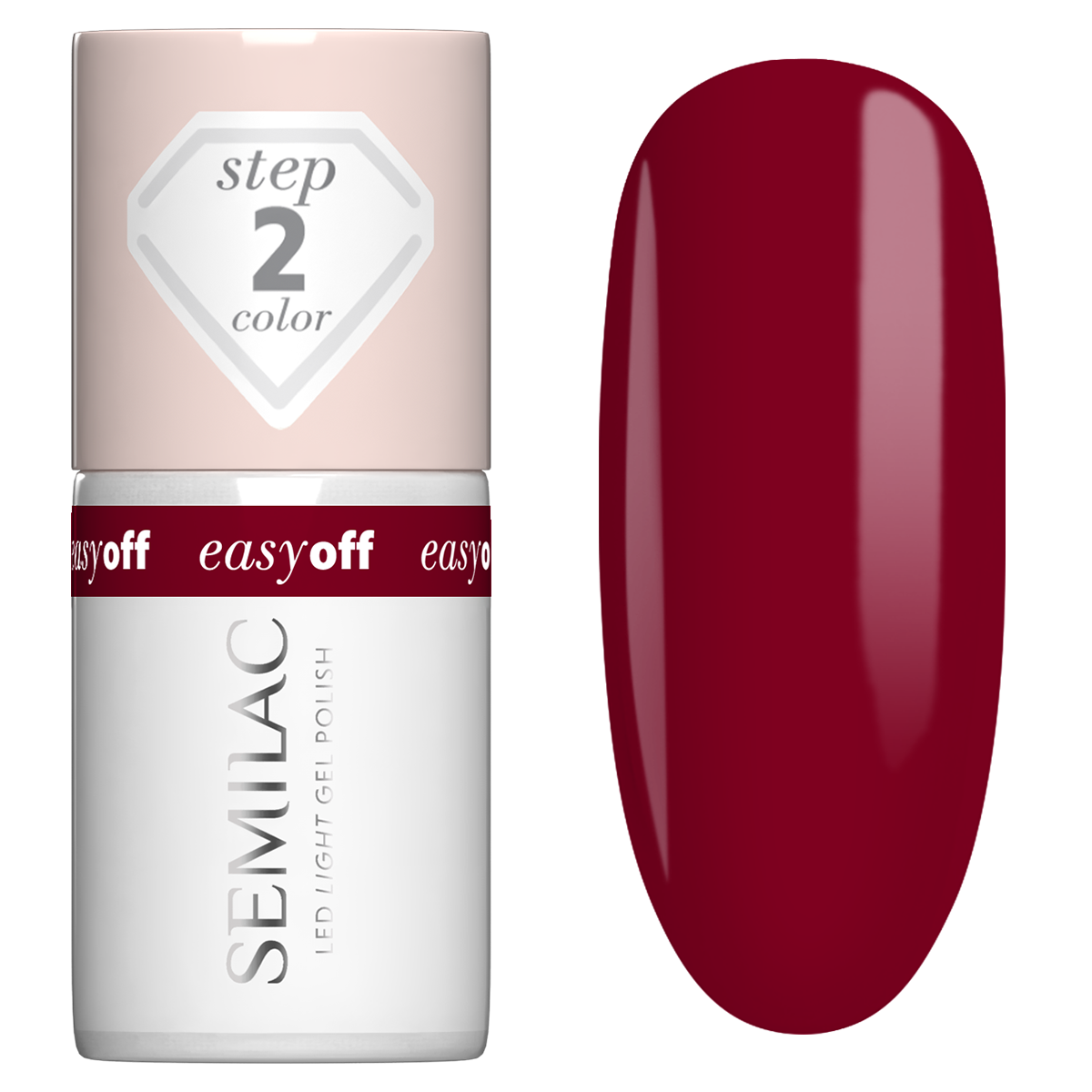 Semilac Lakier Do Paznokci Led Light L23 Burgundy 7 ml