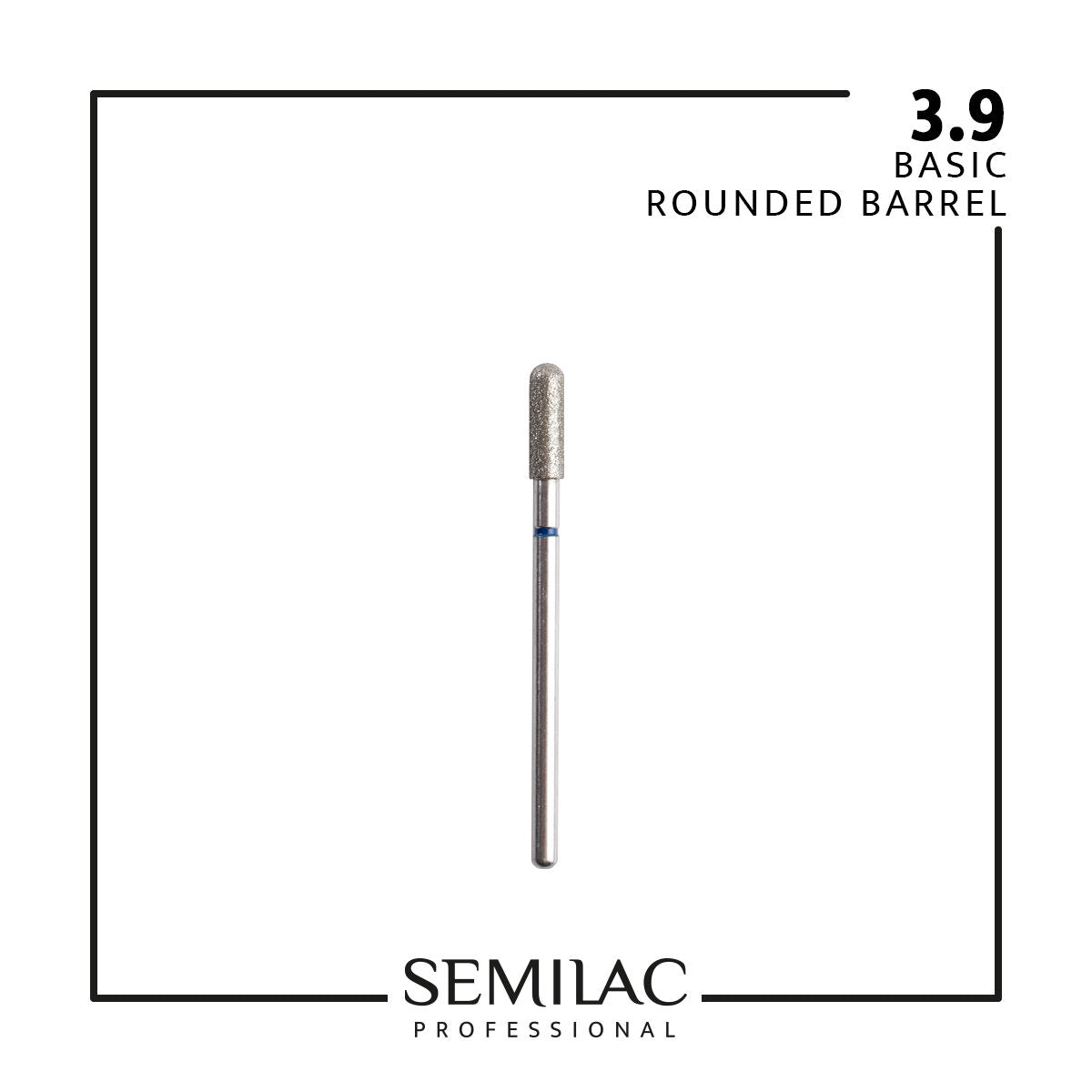 Semilac Professional 3.9 Frez Basic Zaokrąglony Walec