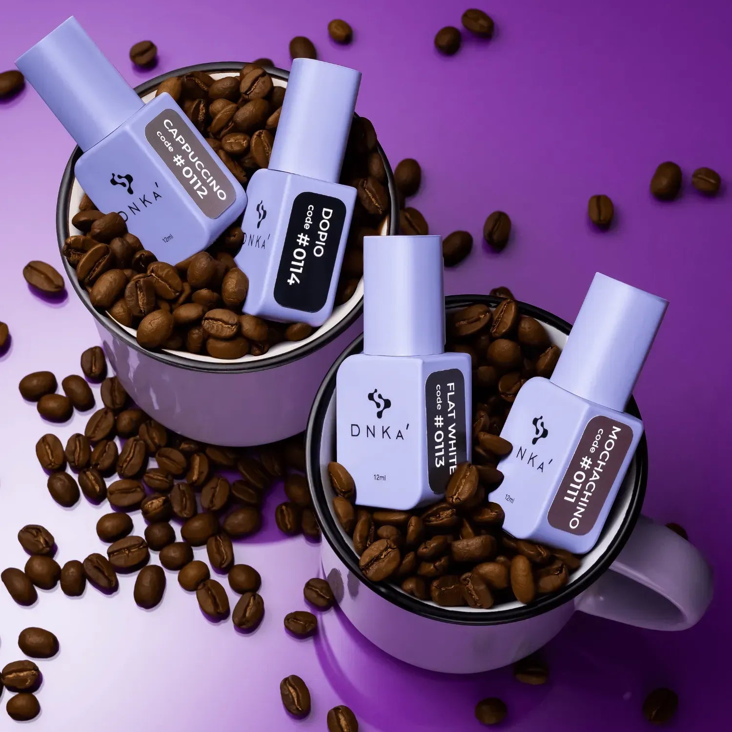 DNKa' Lakier Hybrydowy Gel Polish Color Cappuccino #0112, 12 ml