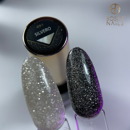 Boska Nails Lakier Hybrydowy Cosmic Glow Silvero No 491 6ml