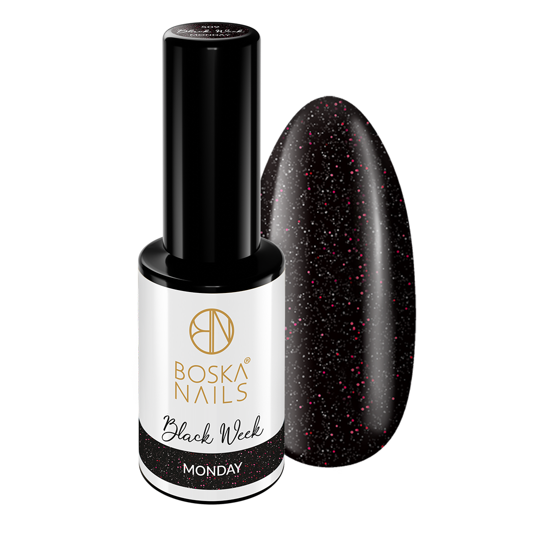 Boska Nails Boska Nails Hybrid-Nagellack Black Week Monday No 509 6ml — Inhaltsstoffe i ocena