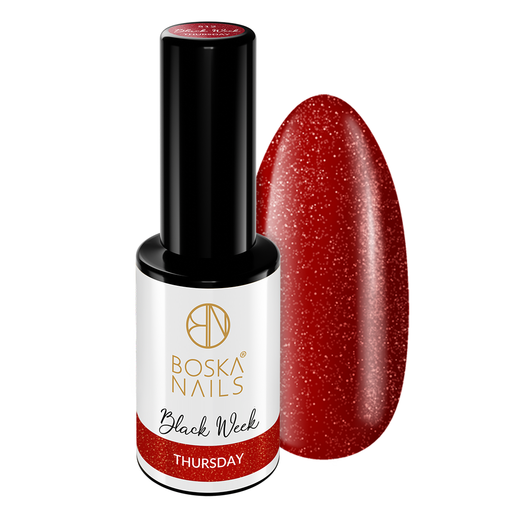 Boska Nails Lakier Hybrydowy Black Week Thursday No 512 6ml