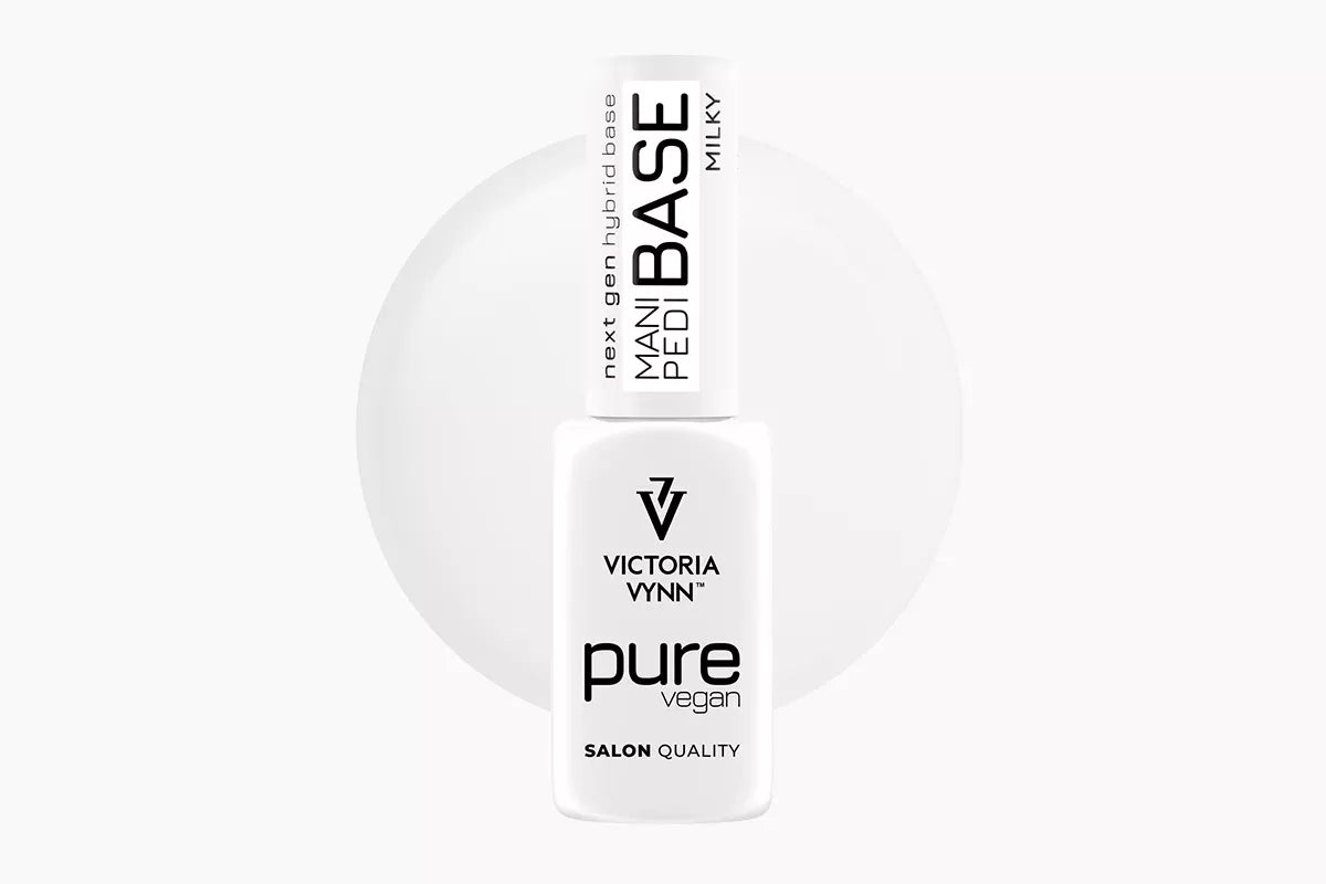 Victoria Vynn Baza Hybrydowa Pure Vegan Mani Pedi Base Milky 8 ml