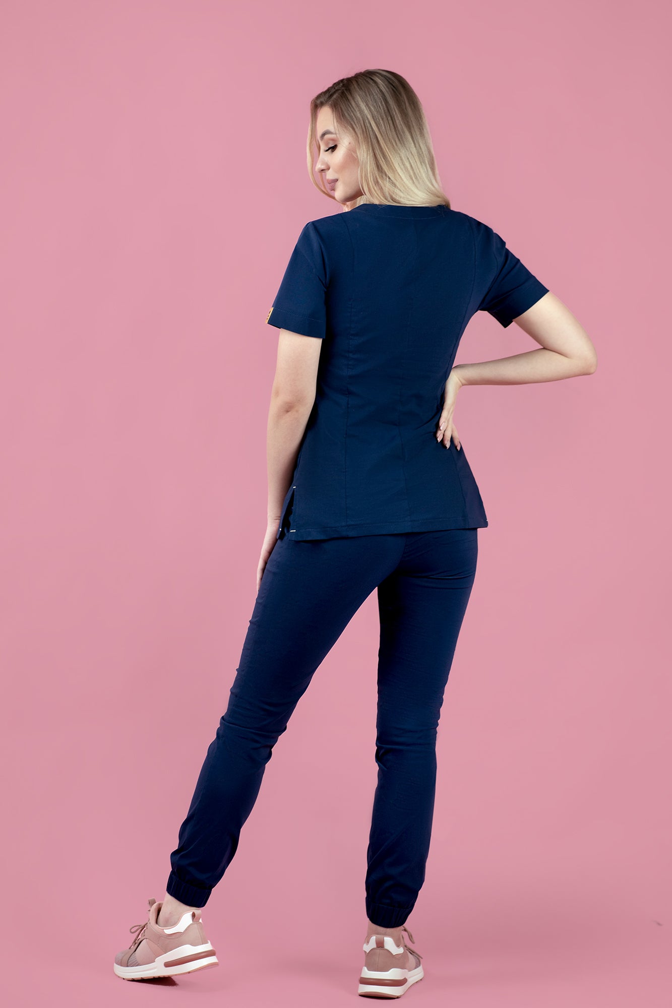 Rena Bluza Medyczna Scrubs 101 - Jeansowy Granat