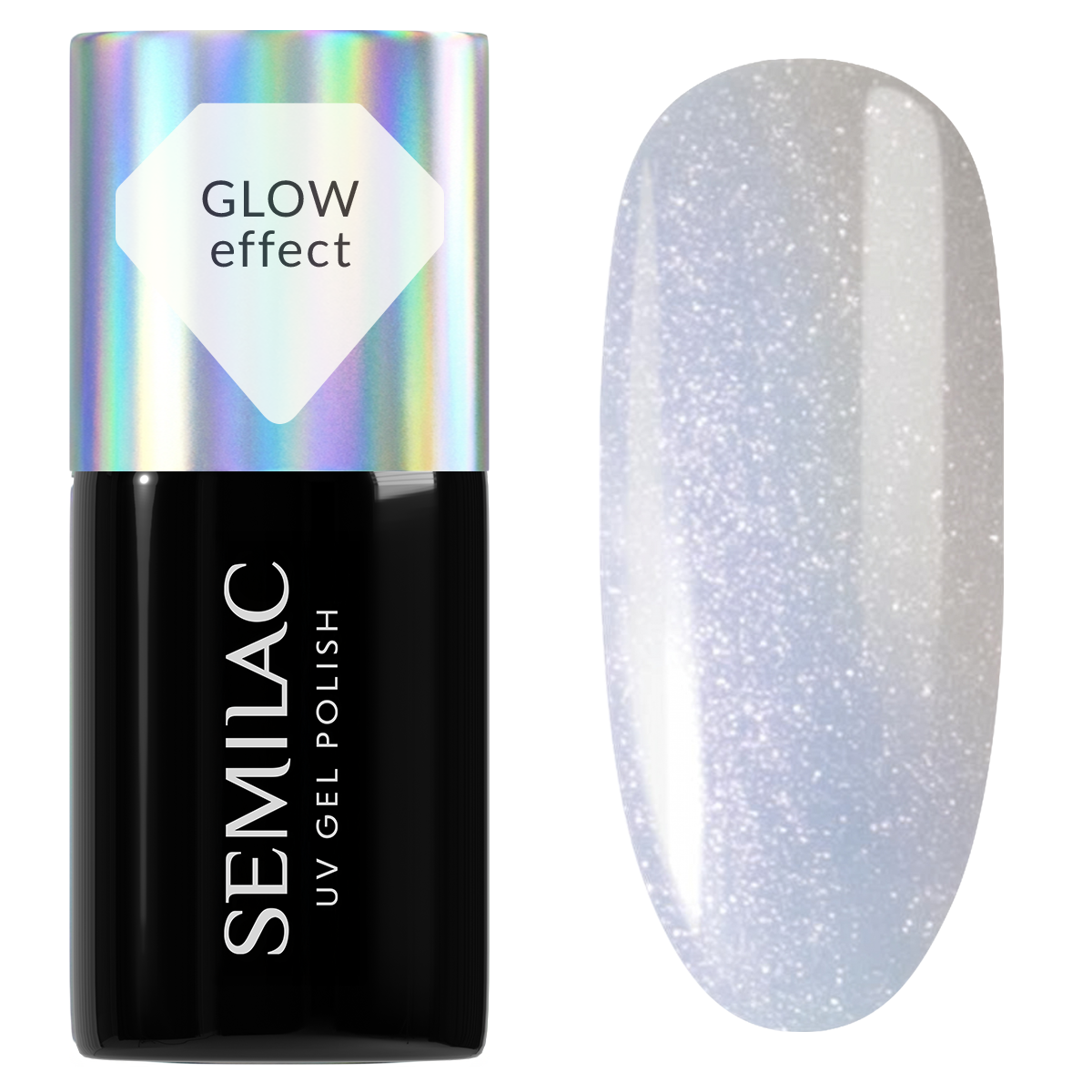 Semilac Lakier Hybrydowy 986 Milky Blue Glow 7ml