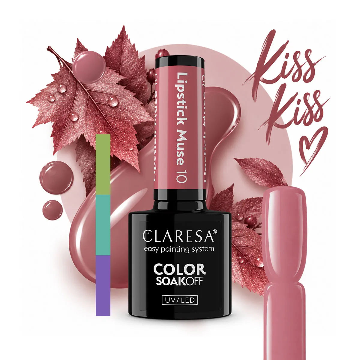 Claresa Lakier hybrydowy Lipstick Muse 10 Głęboki chłodny róż 5 g