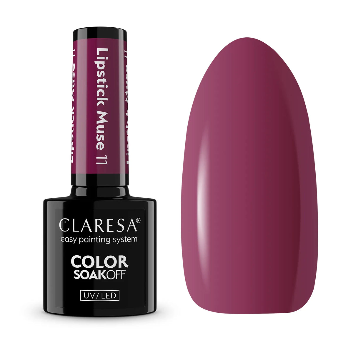 Claresa Lakier hybrydowy Lipstick Muse 11 Głęboka śliwka 5 g