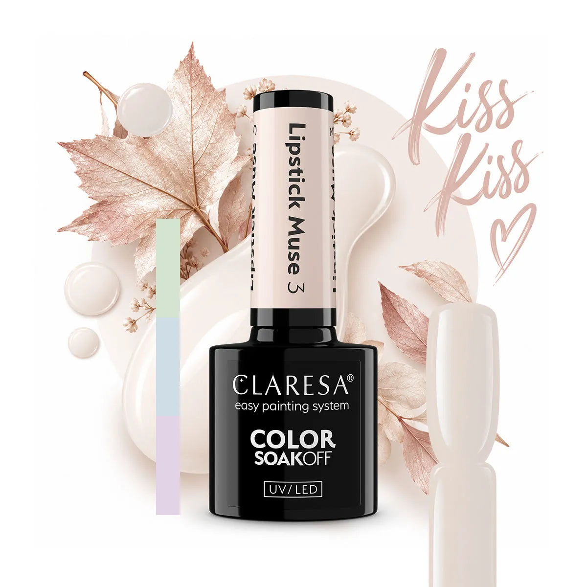 Claresa Lakier hybrydowy Lipstick Muse 3 Kremowy nude 5 g
