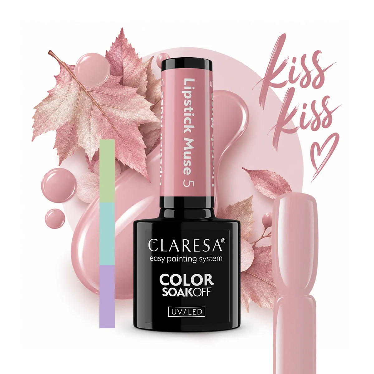 Claresa Lakier hybrydowy Lipstick Muse 5 Pudrowy róż 5 g
