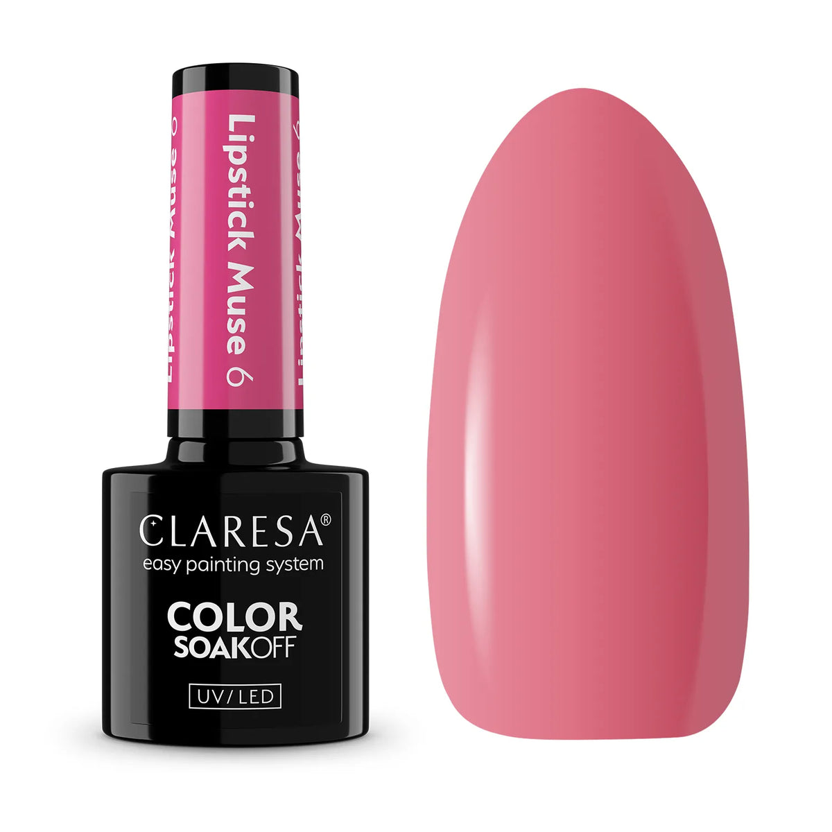 Claresa Lakier hybrydowy Lipstick Muse 6 Przygaszony róż 5 g