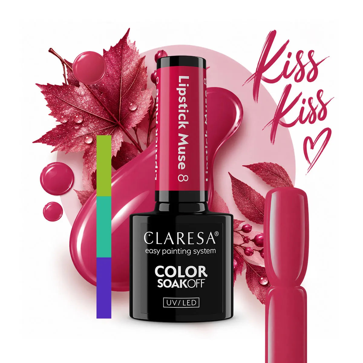 Claresa Lakier hybrydowy Lipstick Muse 8 Malinowy róż 5 g