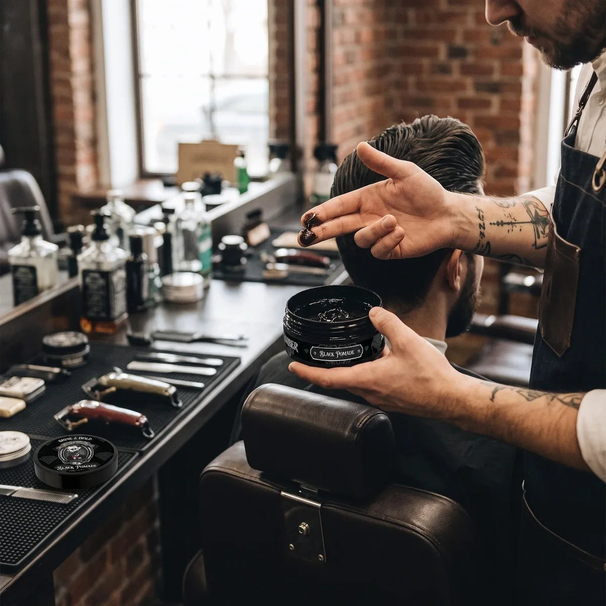 Joker Barber Black Pomade Czarna Pomada do Włosów 150 ml